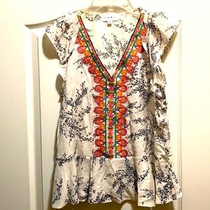 THML embroidered top. Size S